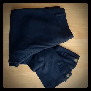 Theory button detail black leggings